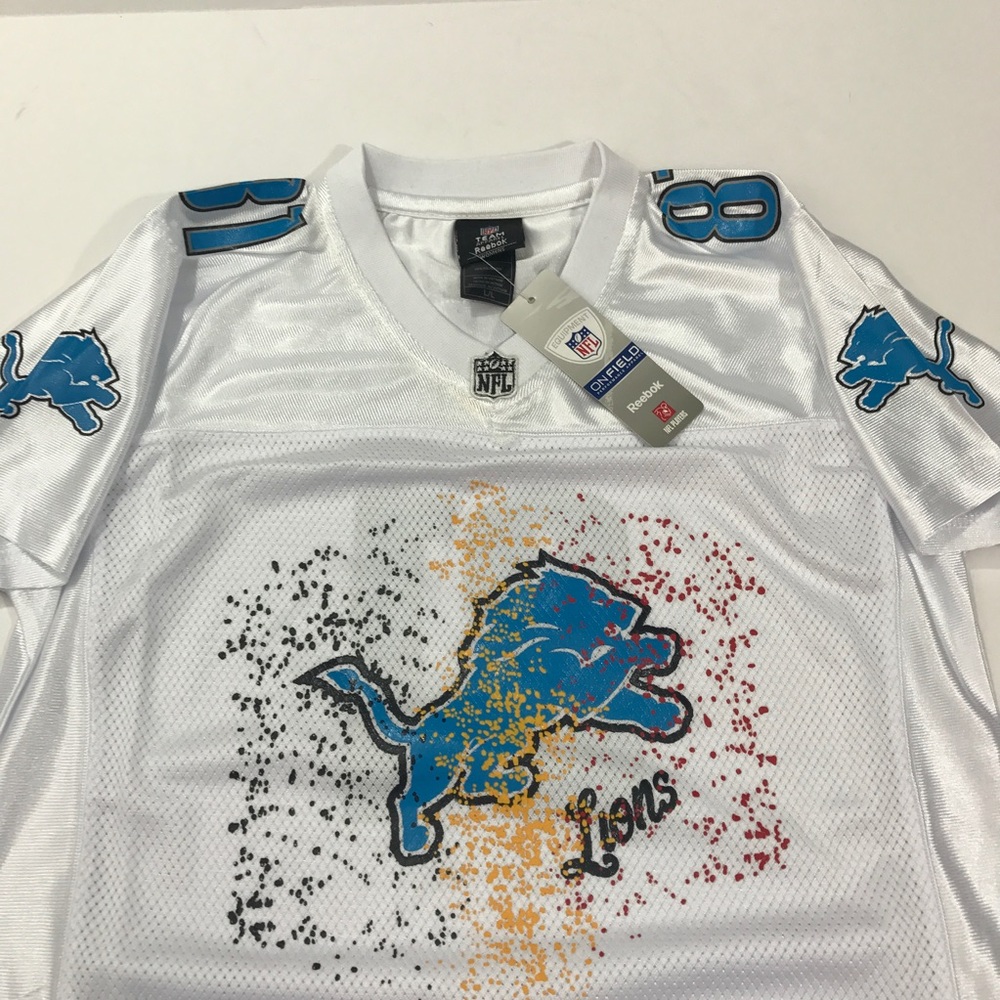 Detroit Lions NFL Jersey Johnson Kids Youth XL - Picture 5 of 8